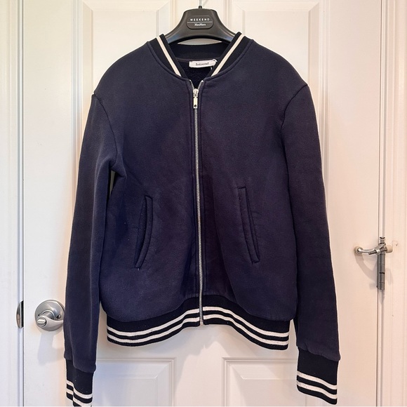 Marella Label-replaced with Intrend Cotton Jacket Size:S US 4/6 Dark Blue Spring - Picture 5 of 12